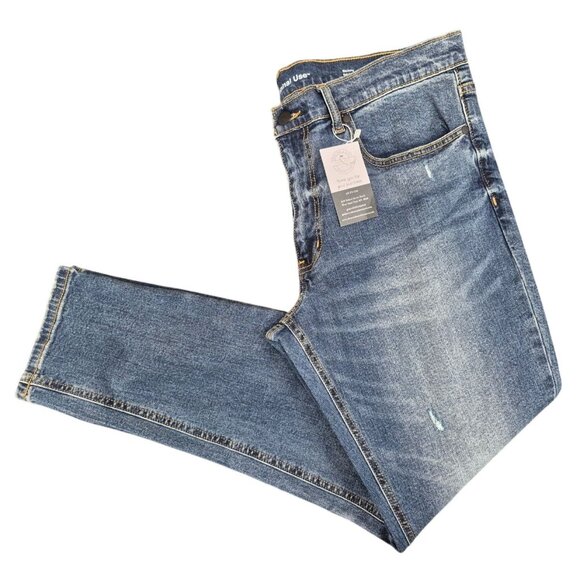 Original Use Other - Original Use Mens Skinny Stretch Jeans Size 38 Blue Denim Distressed Look